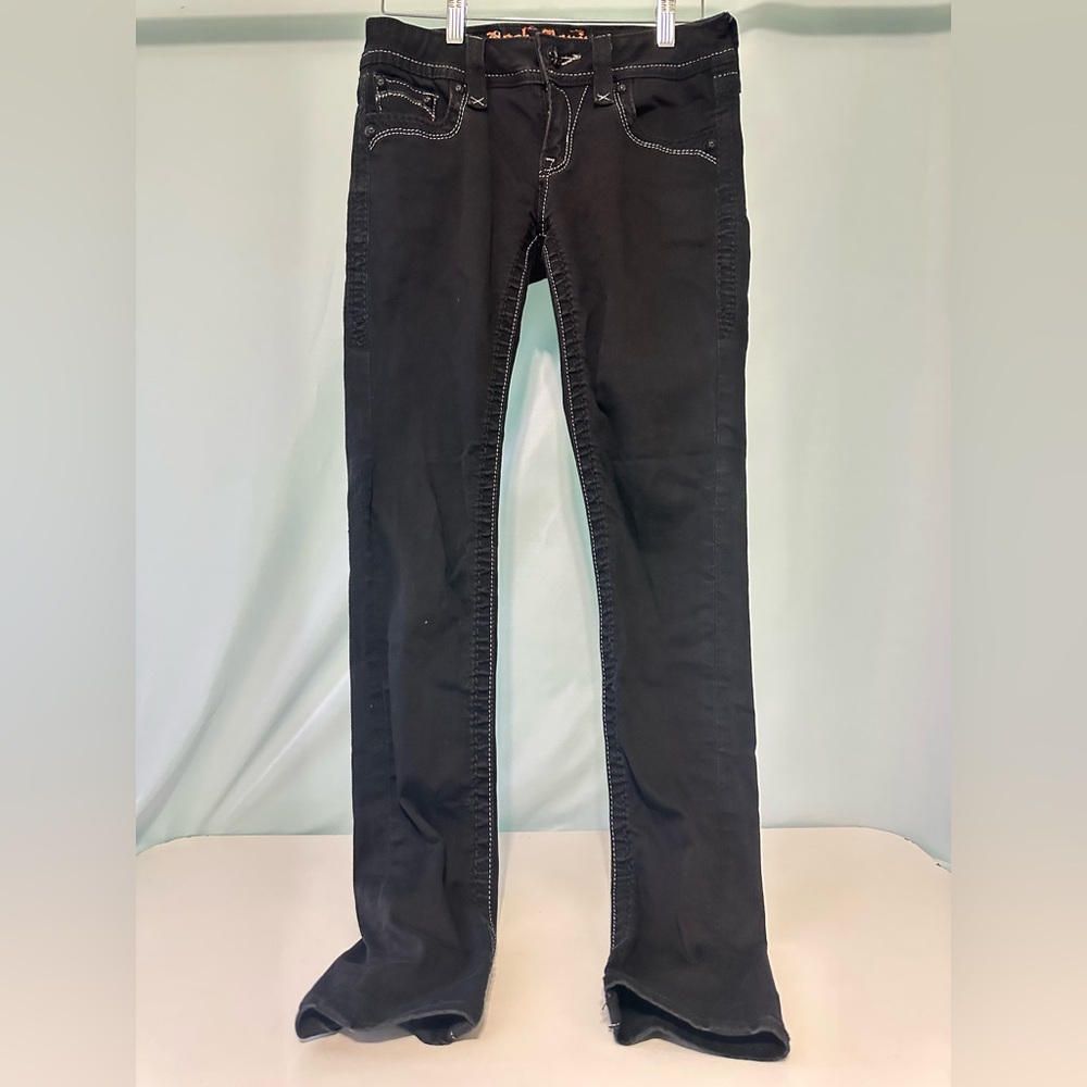 Rock Revival Black Celine Skinny Embel Jeans Goth Grunge 2000’s Vintage